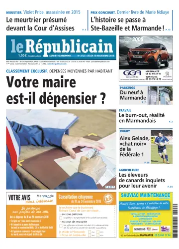 Le Républicain (Lot-et-Garonne) - 10 Nov 2016
