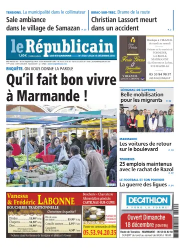 Le Républicain (Lot-et-Garonne) - 15 Dec 2016