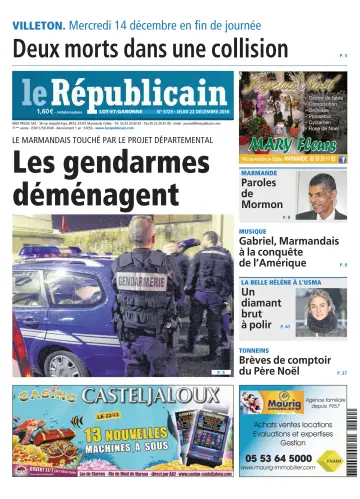 Le Républicain (Lot-et-Garonne) - 22 Dec 2016