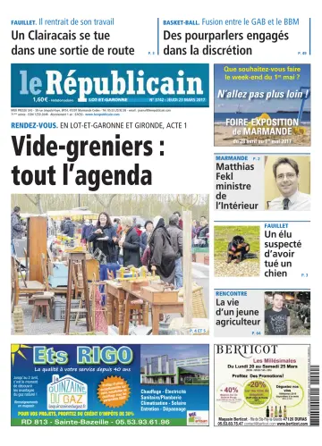Le Républicain (Lot-et-Garonne) - 23 Mar 2017