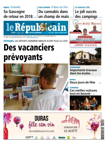 Le Républicain (Lot-et-Garonne) - 10 Aug 2017