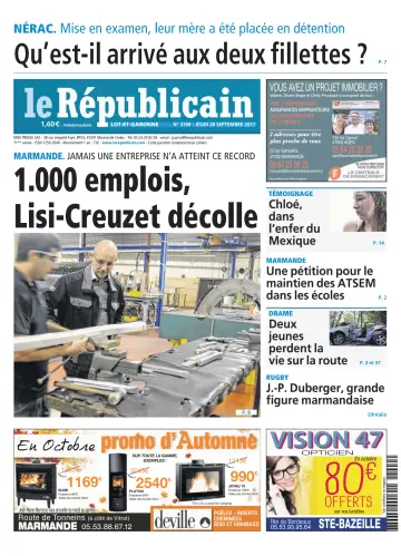 Le Républicain (Lot-et-Garonne) - 28 Sep 2017