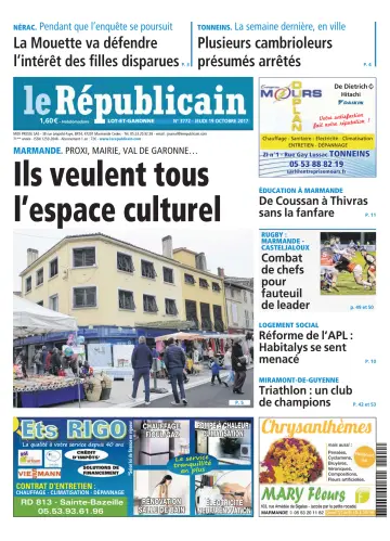 Le Républicain (Lot-et-Garonne) - 19 Oct 2017