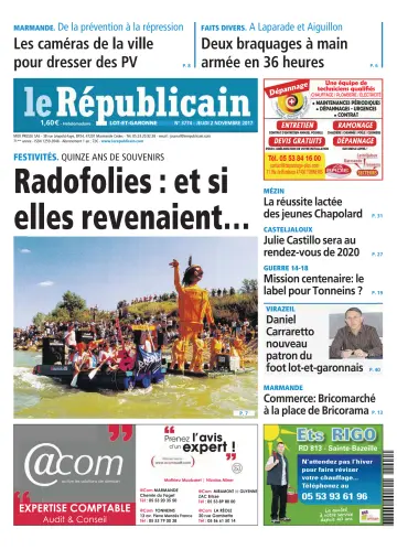 Le Républicain (Lot-et-Garonne) - 2 Nov 2017