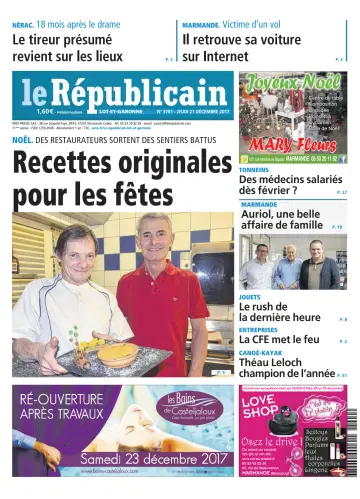 Le Républicain (Lot-et-Garonne) - 21 Dec 2017