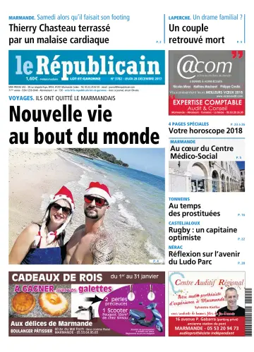 Le Républicain (Lot-et-Garonne) - 28 Dec 2017