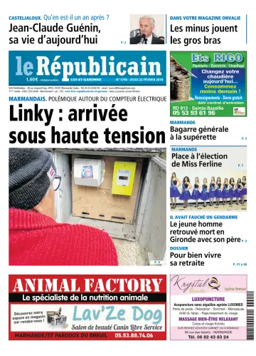 Le Républicain (Lot-et-Garonne) - 22 Chwef 2018