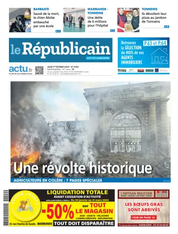 Le Républicain (Lot-et-Garonne) - 01 二月 2024