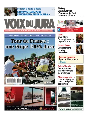 Voix du Jura - 20 oct. 2016