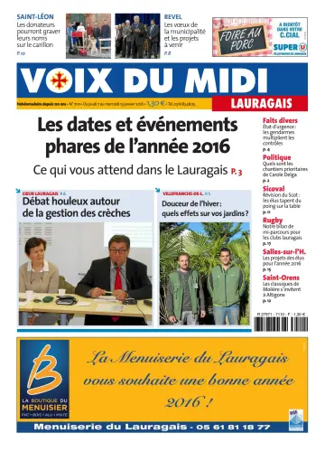 Voix du Midi (Lauragais) - 7 Jan 2016