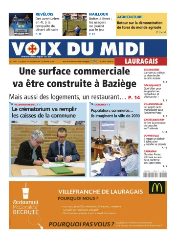 Voix du Midi (Lauragais) - 15 févr. 2018