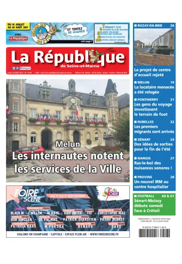La République de Seine-et-Marne (Édition A-B) - 14 Aug 2017