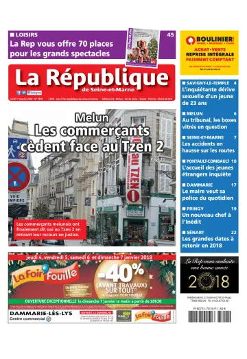 La République de Seine-et-Marne (Édition A-B) - 1 Jan 2018