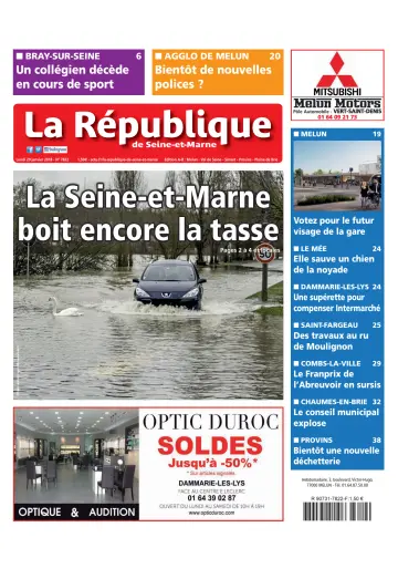 La République de Seine-et-Marne (Édition A-B) - 29 Jan 2018