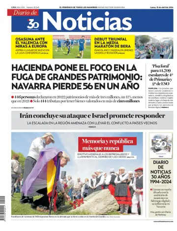 Diario de Noticias (Spain) - 15 4월 2024