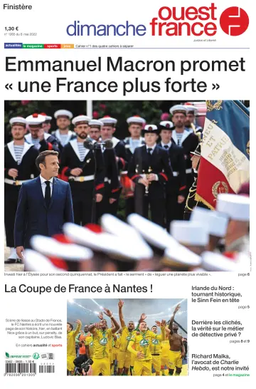 Dimanche Ouest France (Finistere) - 8 May 2022