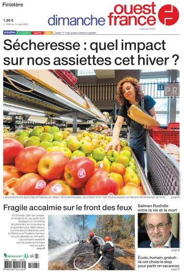 Dimanche Ouest France (Finistere) - 14 Aug 2022