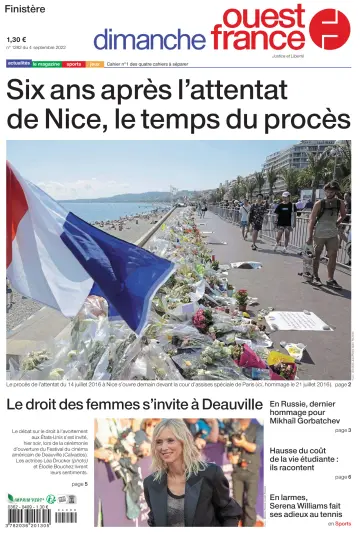 Dimanche Ouest France (Finistere) - 4 Sep 2022