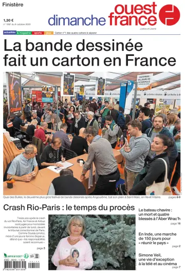 Dimanche Ouest France (Finistere) - 9 Oct 2022