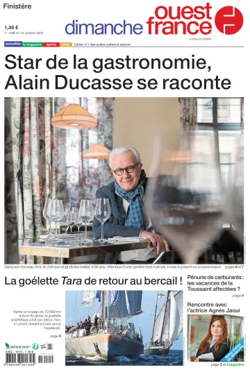 Dimanche Ouest France (Finistere) - 16 Oct 2022