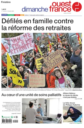 Dimanche Ouest France (Finistere) - 12 Feb 2023