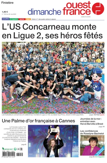 Dimanche Ouest France (Finistere) - 28 May 2023