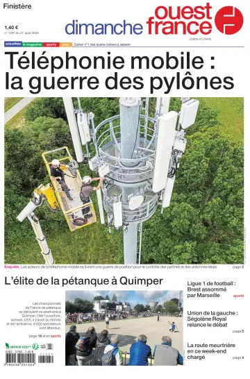 Dimanche Ouest France (Finistere) - 27 Aug 2023