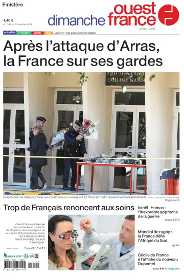 Dimanche Ouest France (Finistere) - 15 Oct 2023
