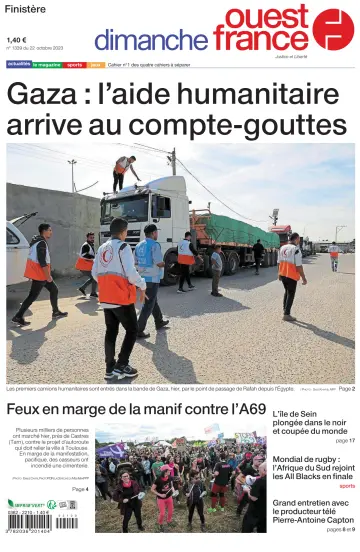 Dimanche Ouest France (Finistere) - 22 Oct 2023