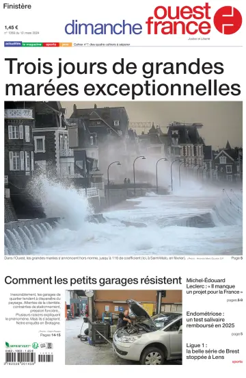Dimanche Ouest France (Finistere) - 10 мар. 2024