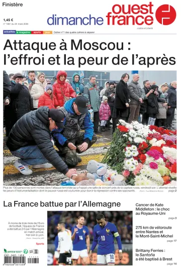 Dimanche Ouest France (Finistere) - 24 marzo 2024
