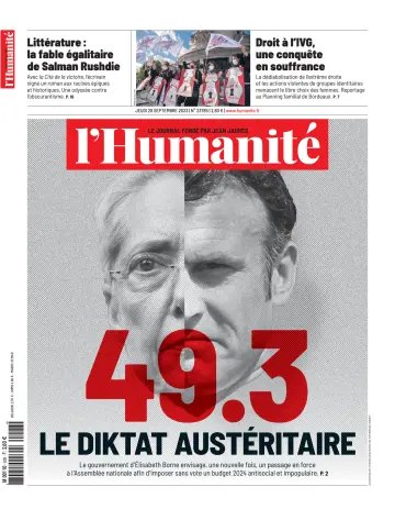 L'HUMANITE - 28 Sep 2023