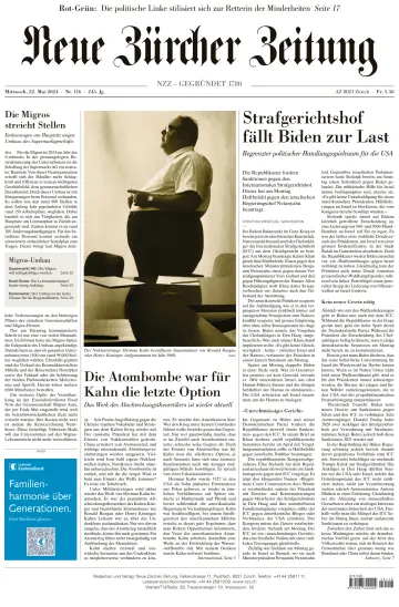Neue Zürcher Zeitung - 22 maio 2024