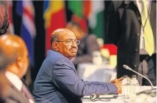 Safe har­bour: De­spite an ar­rest war­rant be­ing is­sued for for­mer Su­danese pres­i­dent Omar alBashir and de­spite be­ing in­structed to hand over the head of state, SA in 2015 opted to ig­nore the In­ter­na­tional Crim­i­nal Court and al­lowed Al-Bashir to re­main in the coun­try.