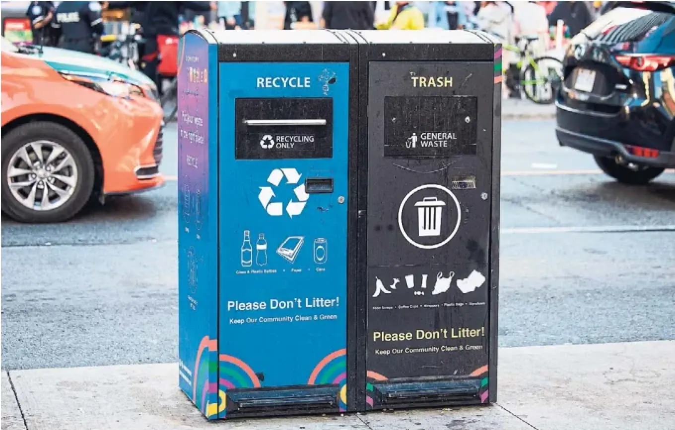 Solarpowered compacting garbage bins can hold more than the typical Toronto trash receptacle.