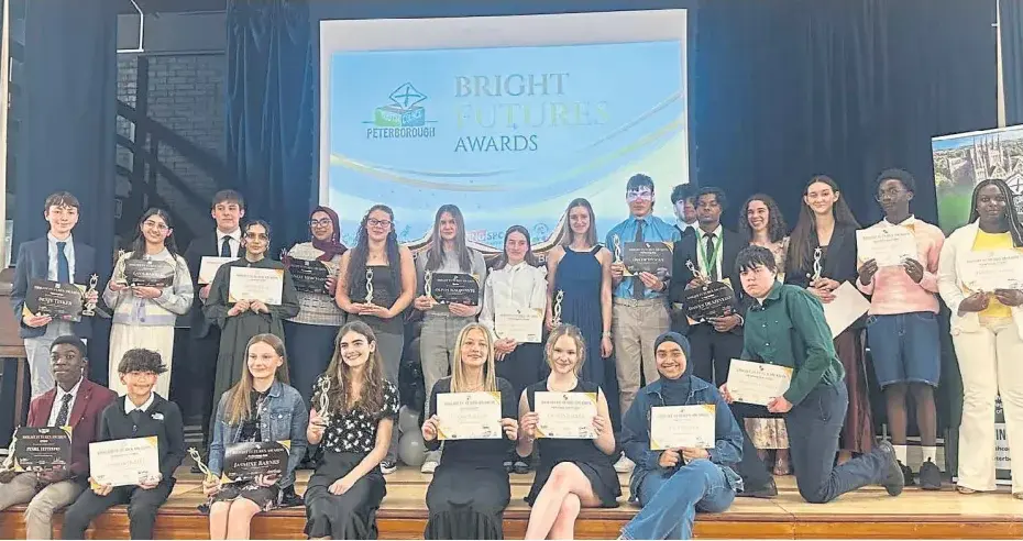Some of the winners and runners-up who were able to attend the awards ceremony