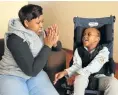 Dur­ban mom Mbali Nz­i­mande with her daugh­ter Ma­sisi, 5, who has cere­bral palsy due to staff neg­li­gence when she was born at Est­court Hos­pi­tal.