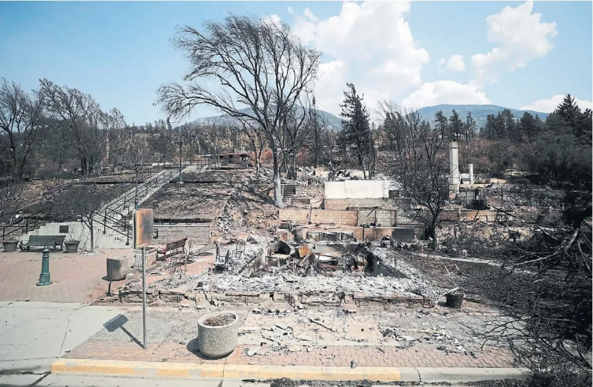In June 2021, Lytton, B.C., experienced an unprecedented heat wave that broke Canadian temperature records three days in a row, reaching 49.6 C. Soon after, a fastmoving wildfire burned most of the village to the ground.