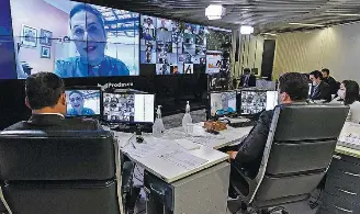 Ne­go­ci­a­ção. Quan­do mar­co de sa­ne­a­men­to foi apro­va­do no Se­na­do, ve­tos fo­ram de­fi­ni­dos