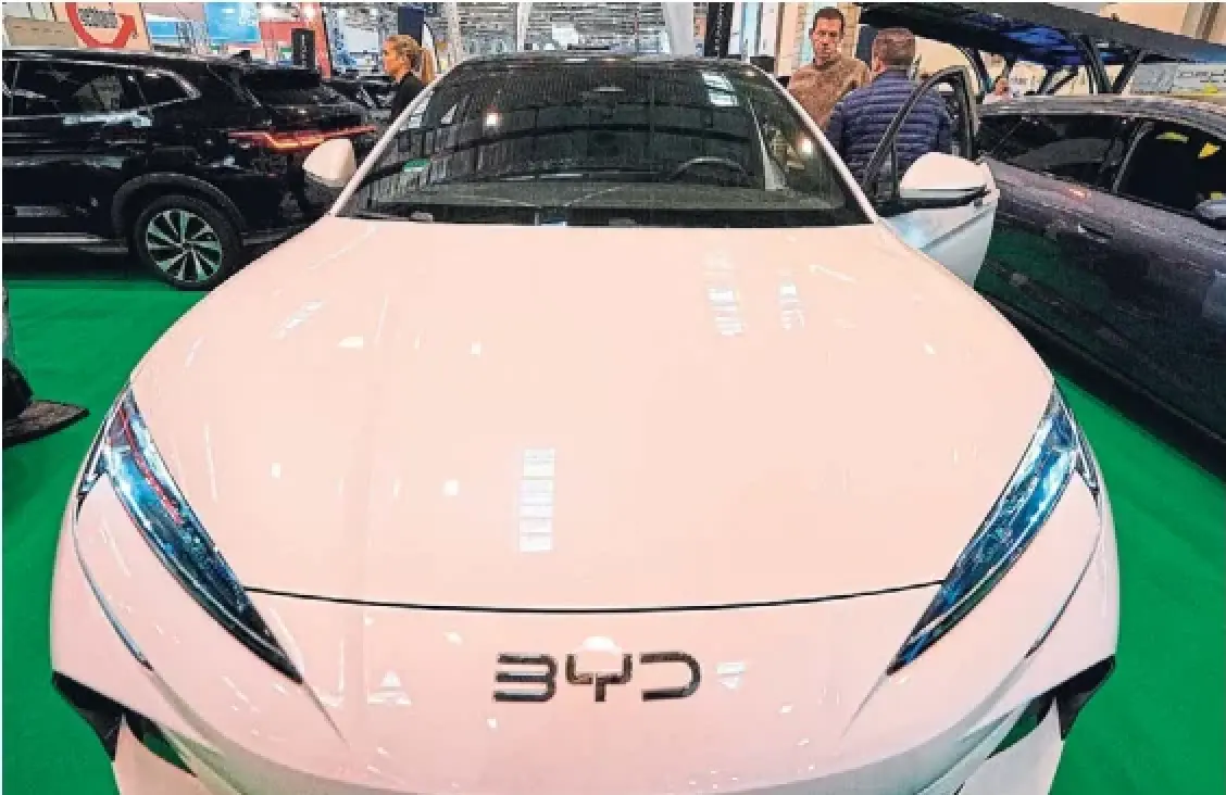 Chinese automaker BYD is poised to become the top purveyor of batteryelectric cars, though it's having growing pains, with total sales falling in each of the past three months.