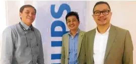 Dr. Roberto Peter In­strella, sleep medicine ex­pert; Rodel Fran­cisco from Philips Re­spiron­ics; Dr. Keith Aguil­era, vice pres­i­dent of Philip­pine So­ci­ety of Sleep Medicine