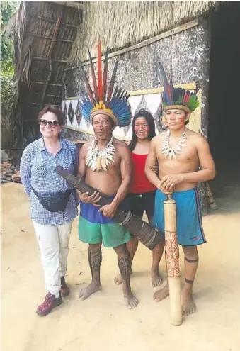 Sea­son of Cre­ation or­ga­nizer Lesya Sabada re­cently re­turned from the Ama­zon rain­for­est, where she met with a Tatuyo tribal chief and his chil­dren.