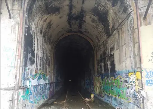 The Ten­nessee Pass tun­nel just be­low Ski Cooper