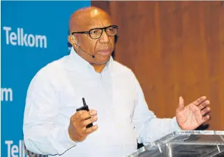 Cards to the chest: CEO Sipho Maseko said on Fri­day Telkom had ap­proached Cell C with a price for its op­er­a­tion but would not dis­close the amount.
