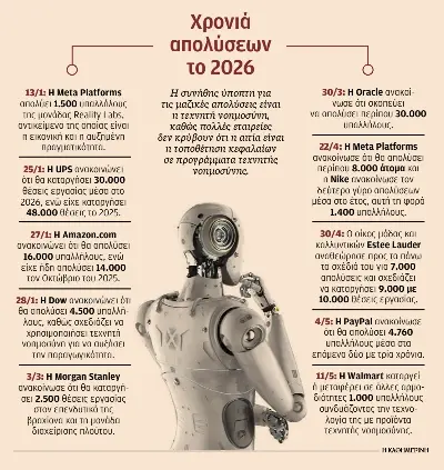 Κύμα απολύσεων λόγω της επέλασης της τεχνητής νοημοσύνης-1