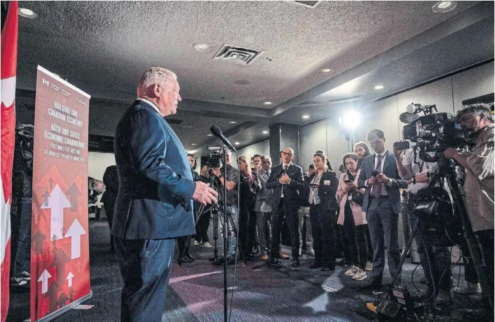 Premier Doug Ford said in Saskatoon that he'd never seen so much unity and comity at a conference of first ministers. But he must open his eyes and ears to the divisions that remain at home here in Ontario, Martin Regg Cohn writes.
