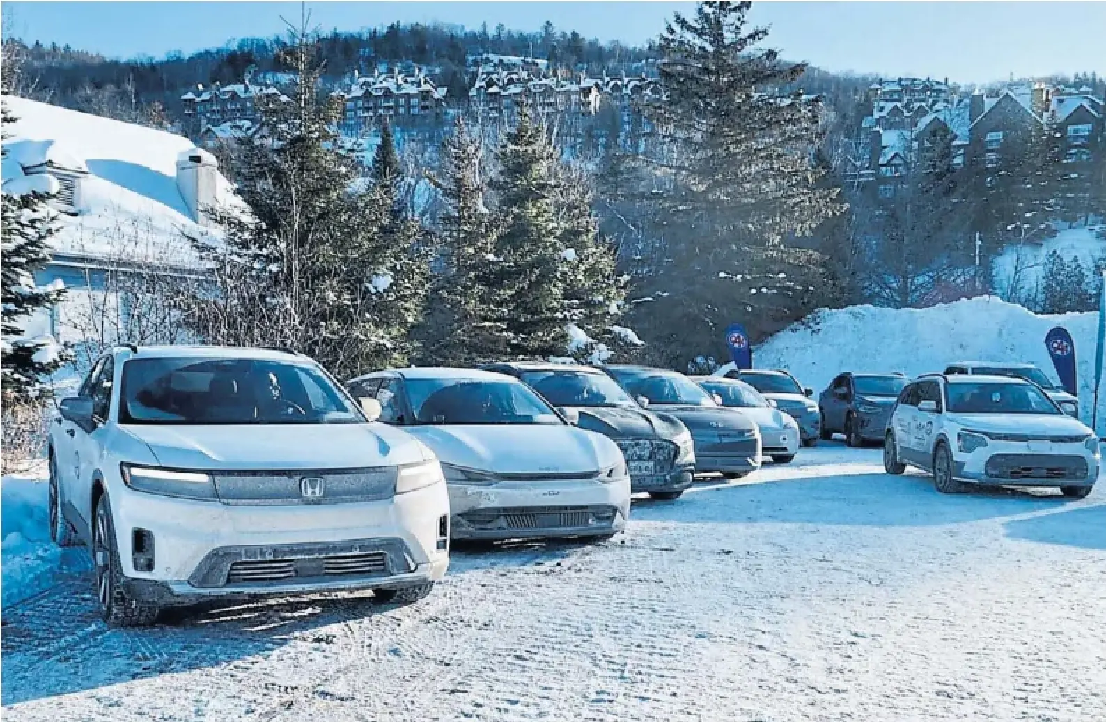 The plan for 14 battery electric vehicles gathered by the CAA? Charge them up, run them in subzero Canadian winter conditions and record how far they went.