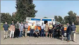 Hall Am­bu­lance pre­sented this ve­hi­cle to Bak­ers­field West Ro­tary on Wed­nes­day. The am­bu­lance will be shipped to a small hospital in Gu­atemala.
