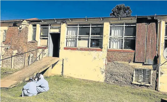 FALLING APART: The CDC claimed for work done at Nessie Knight Hos­pi­tal in Qumbu. This is the di­lap­i­dated male ward.