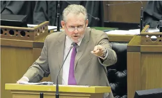 United front: Trade &amp; in­dus­try min­is­ter Rob Davies told com­mit­tees that he wants par­lia­ment’s sup­port to push for a change in the rev­enue­shar­ing for­mula.